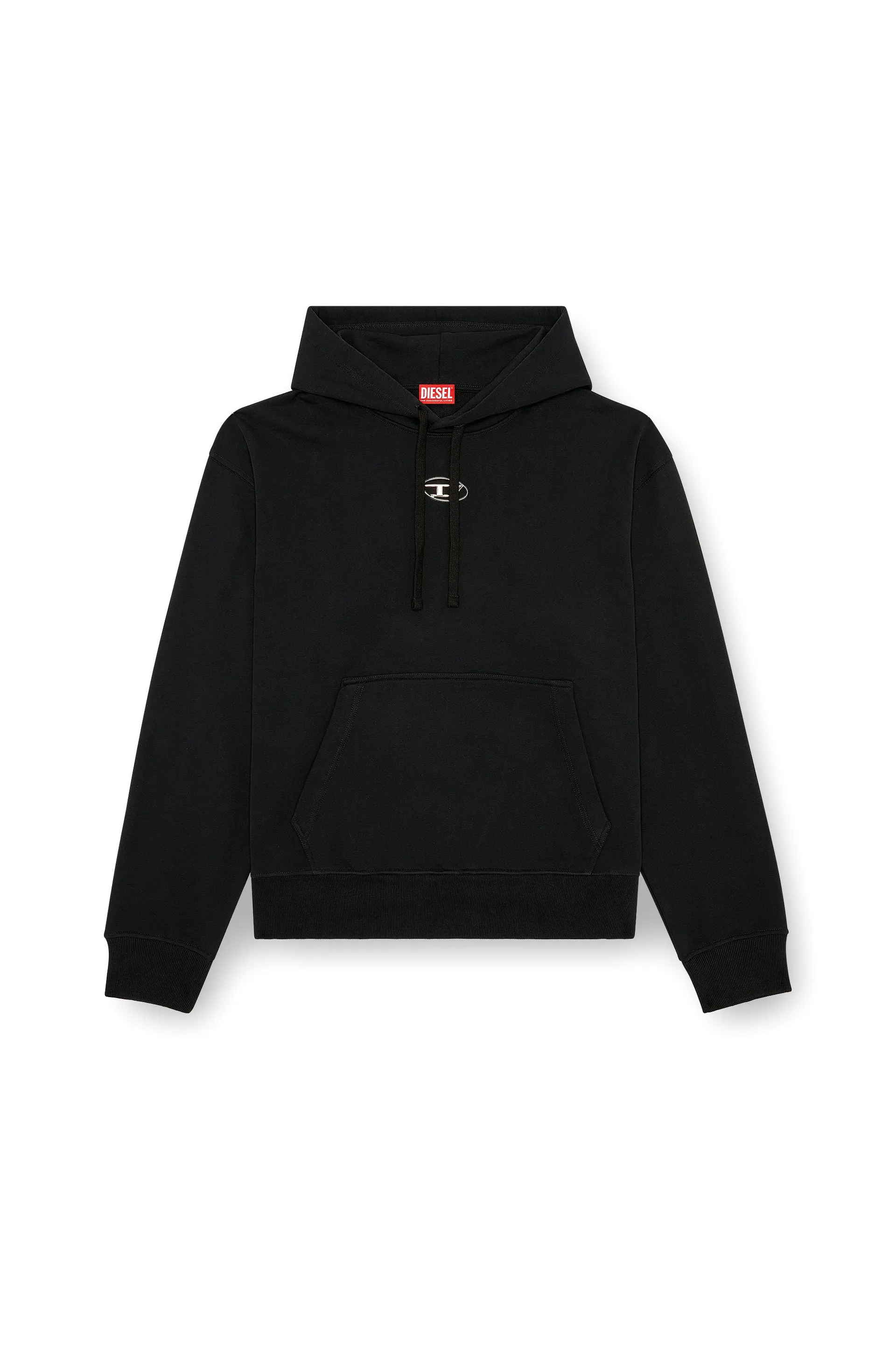 Oversized hoodie with metallic logo