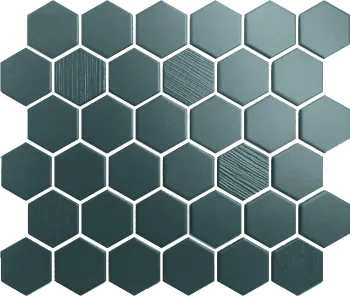 Mosaic Hexagon Twilight Blue