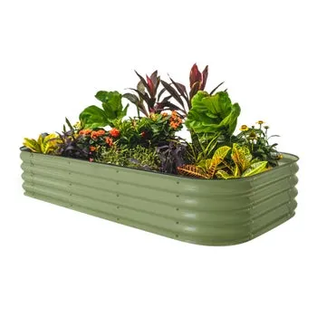 Vego Garden 14” Tall 10 in 1 Modular Metal Raised Garden Bed Kit