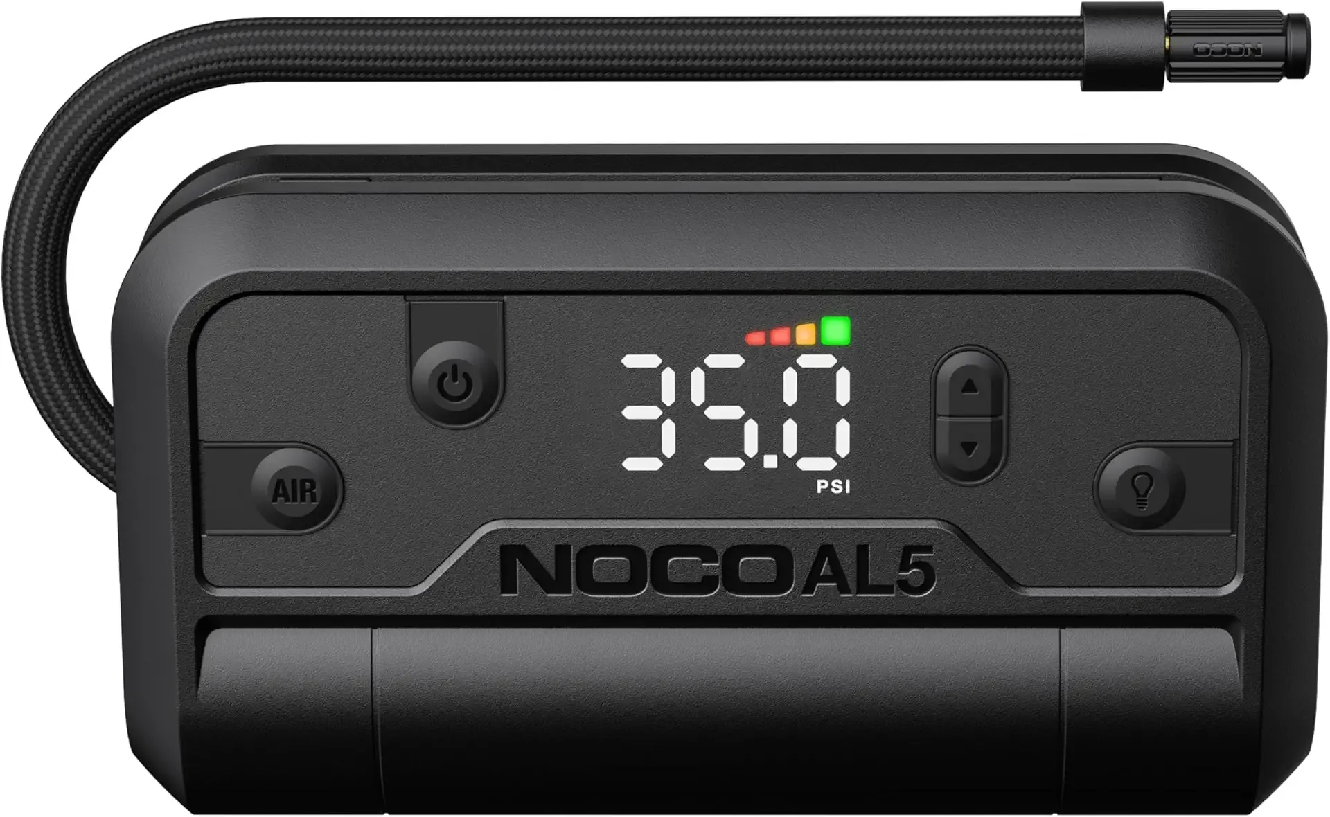 NOCO Air AL5: UltraFast 5A Cordless Tire Inflator – Portable Battery-Powered Air Compressor Pump – 17 SLPM Airflow Inflates 0–40 PSI in 7 Minutes – Digital Gauge + Auto-Shutoff