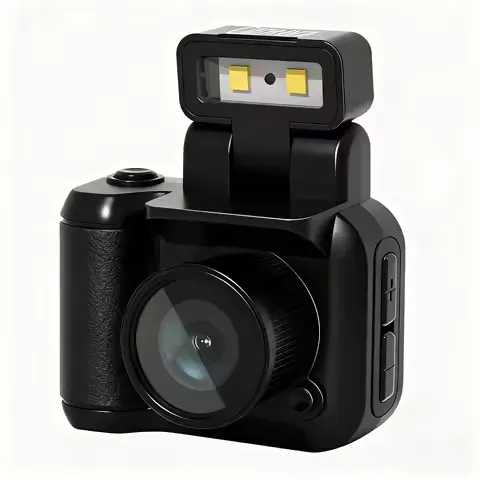 1.44'' HD Tiny Vintage Video Recorder Mini Keychain Camera Retro Micro with 8GB Card 1080P Retro Snap Digital Camera 6 Filters