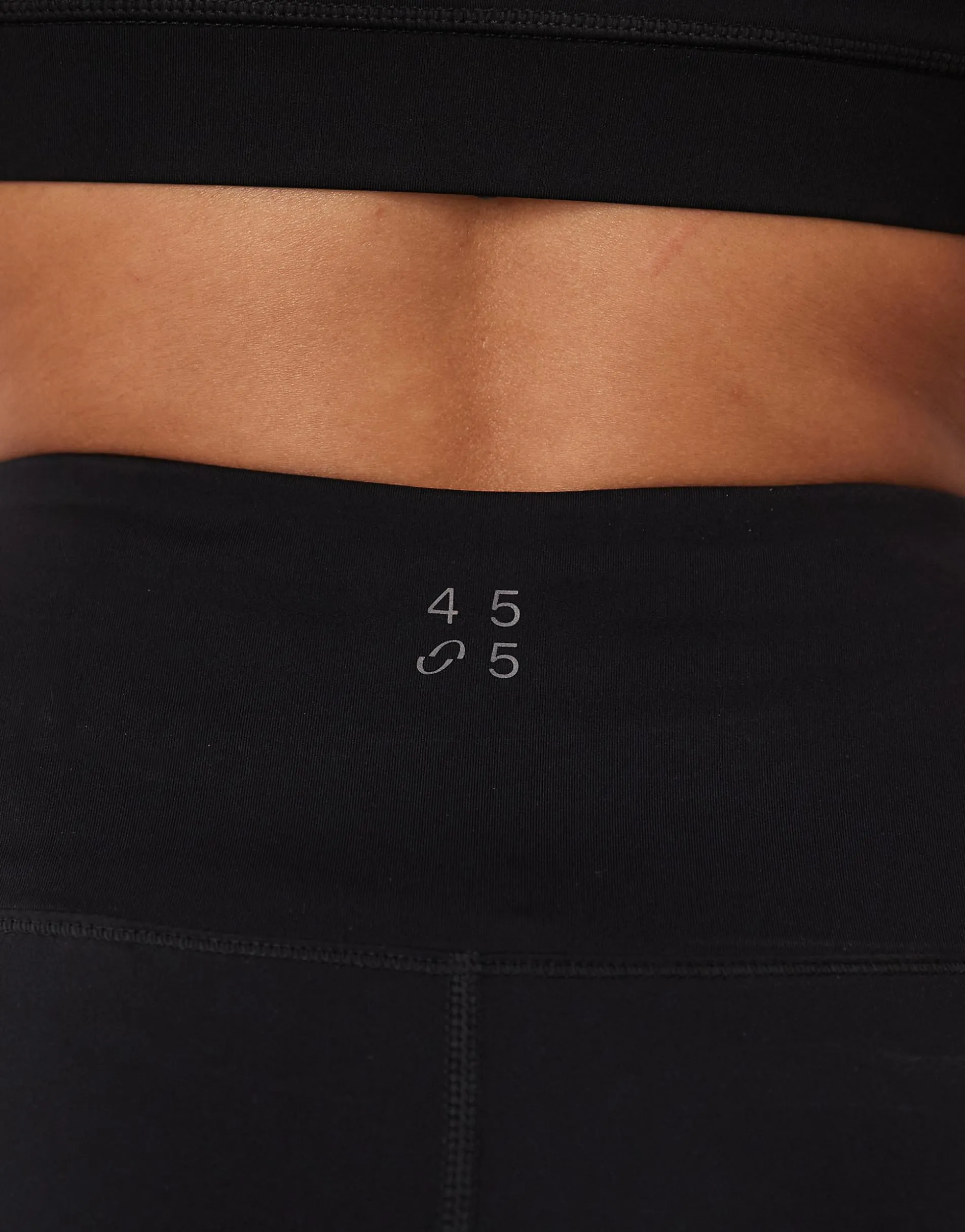 4505 Hourglass Icon active tie waist run legging with phone pocket in black