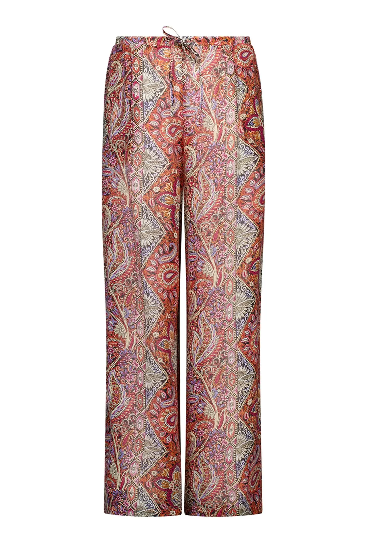 Wide fit broek | Grafische print