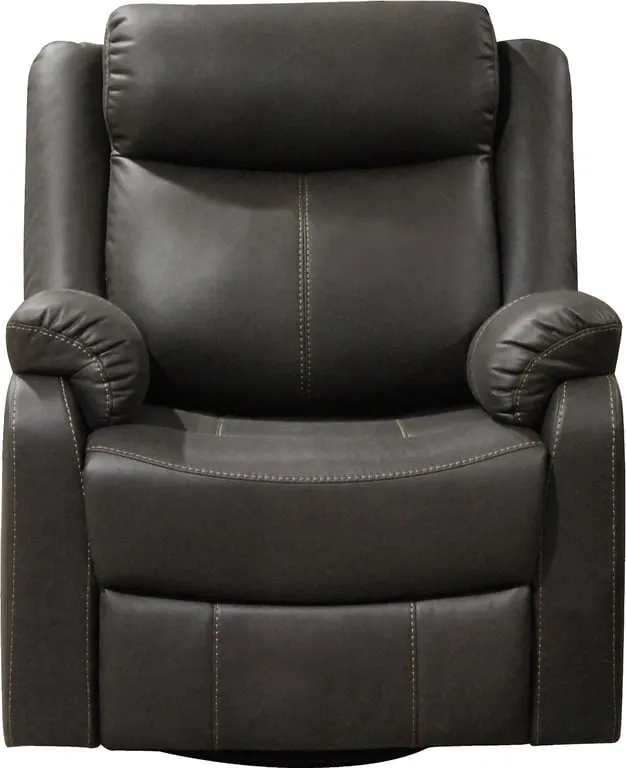 Jackson manuell recliner Manuell, mørk brun mikrofiber