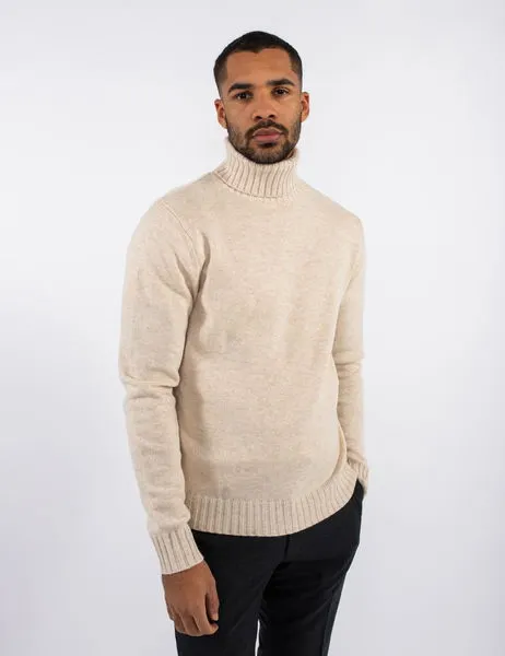 Tenor Rollneck Sweater Whitecap Gray
