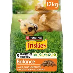 Friskies hondenvoer Adult Balance Brokjes Met Kip en Groenten 12kg