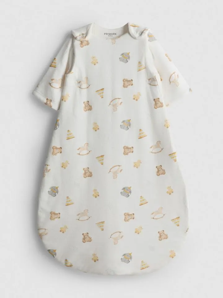 0-18 mois | Gigoteuse en pur coton à motif nouveau-né
