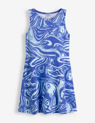 Abito - Stampa allover - Azzurro