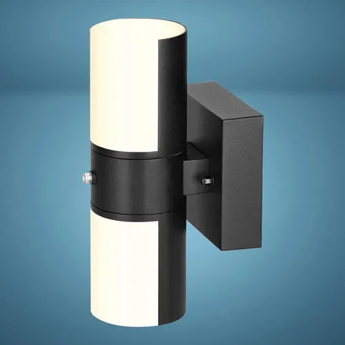 Patriot Lighting® Amias Black LED Dusk to Dawn Outdoor Security Wall Light