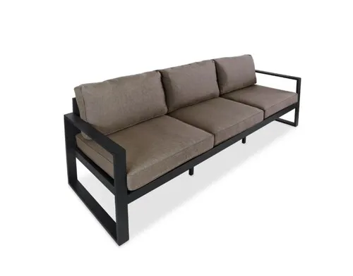 Real Flame Baltic Outdoor Sofa - Black/Brown