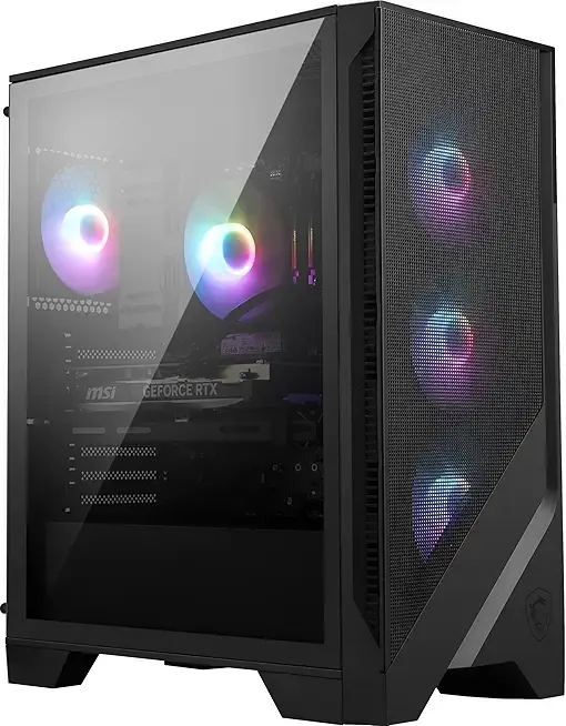 MSI Codex R2 Gaming Desktop: Intel Core i5-14400F, Geforce RTX 5060, 16GB DDR5, 1TB m.2 NVMe SSD, 80+ Gold PSU, WiFi 6E, ARGB Fan Air Cooling, Windows 11 Home: A14NVL5-454US