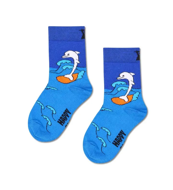 Kids Surfing Dolphin Sock