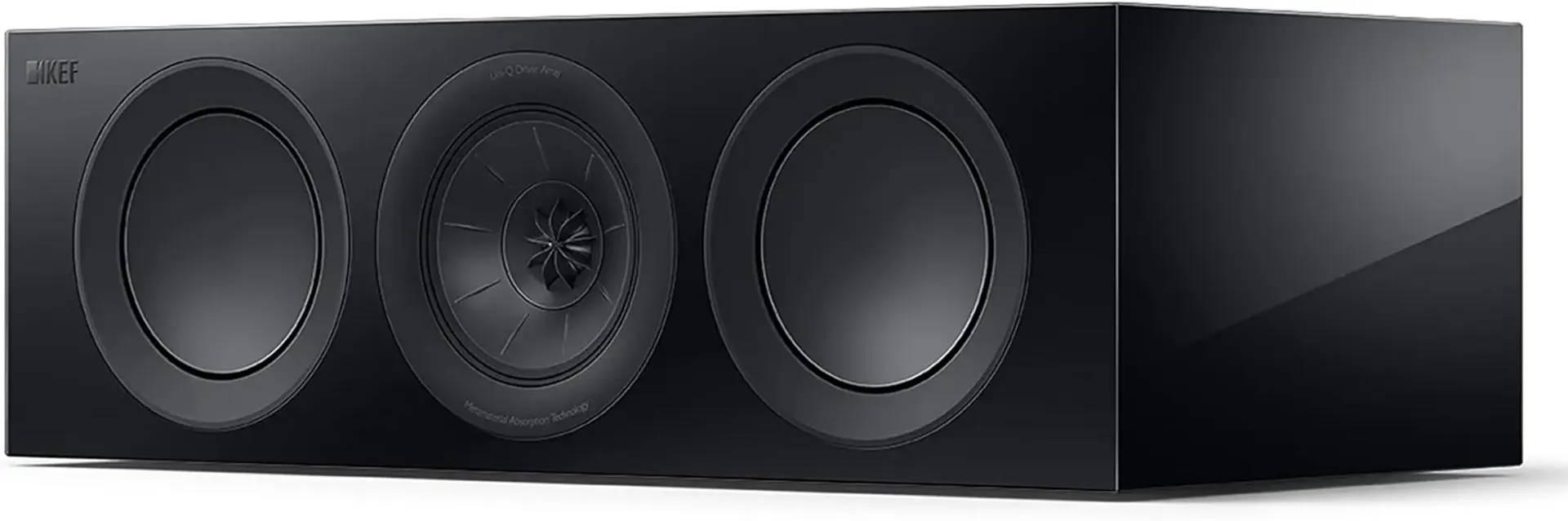 KEF R2 Meta Compact 3 Way Center Channel Speaker (Gloss Black)