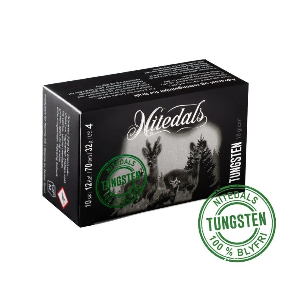 Tungsten 12/70, US4, 32g (119,- pr.stk) haglepatron