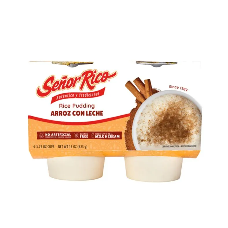 Senor Rico Rice Pudding Cups, 4 count