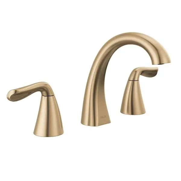 Delta Arvo Gold 8 in.​ Widespread 2-​Handle Bathroom Faucet in Champagne Bronze