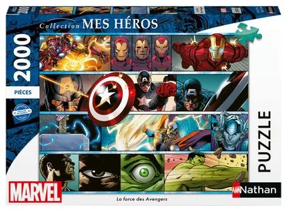 NATHAN - MARVEL - PUZZLE 2000 PIECES LA FORCE DES AVENGERS
