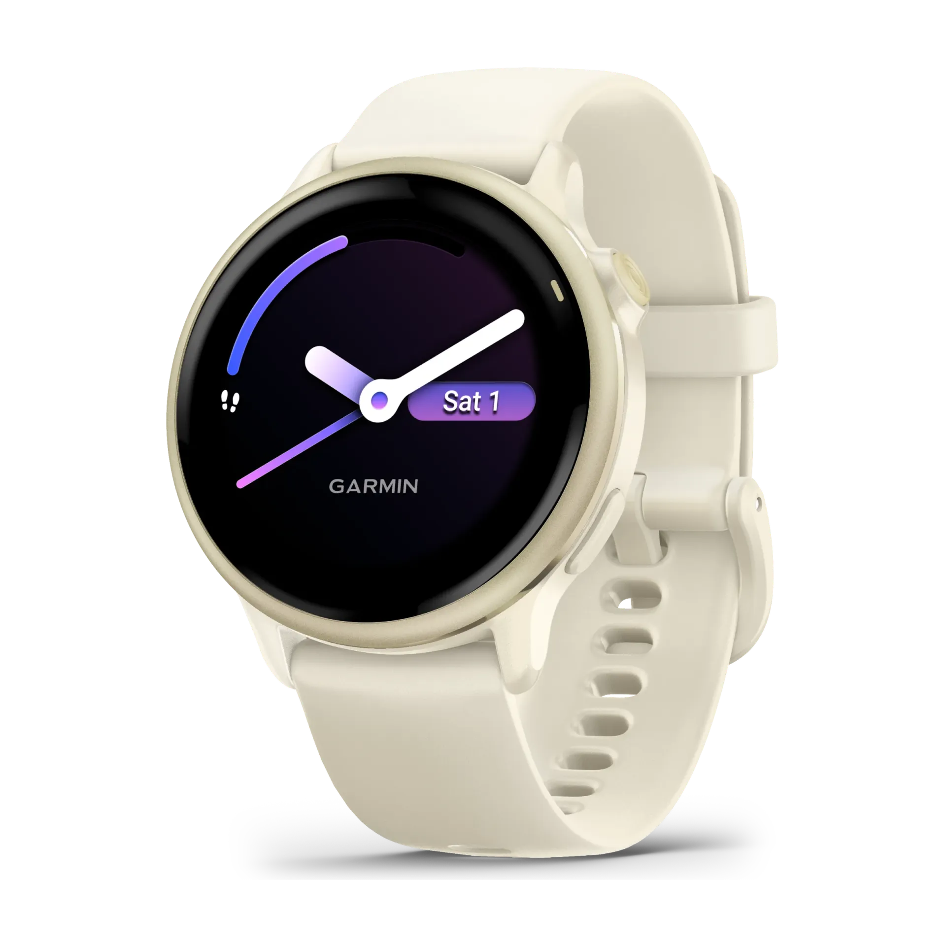 Garmin Vivoactive 6 sportsklokke, bone/gold AMOLED