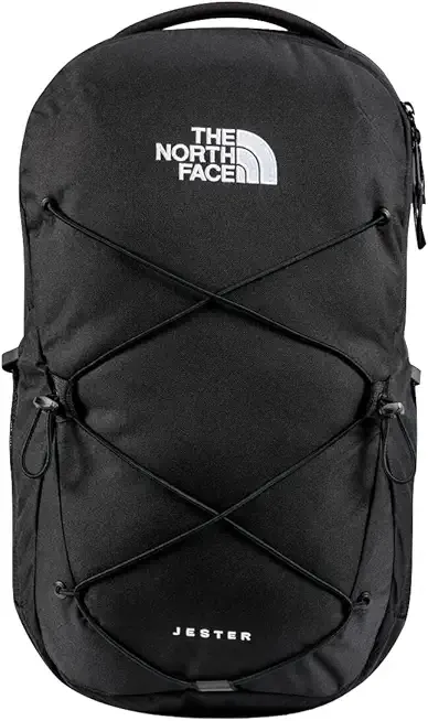 The North Face Jester Everyday Laptop Backpack | Commuter Daypack with Water Repellent Finish, 16" Laptop Sleeve, Huge Main Compartment, TNF Black-NPF, One Size