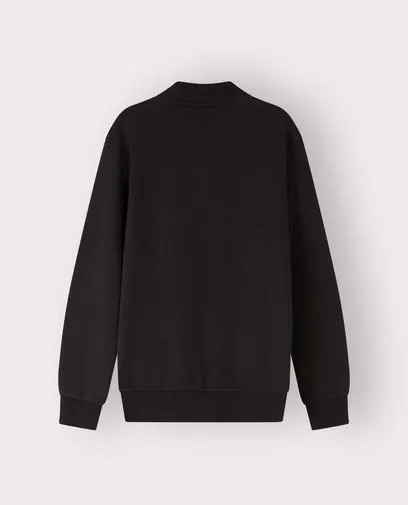 Sweatvest met geborduurd opschrift