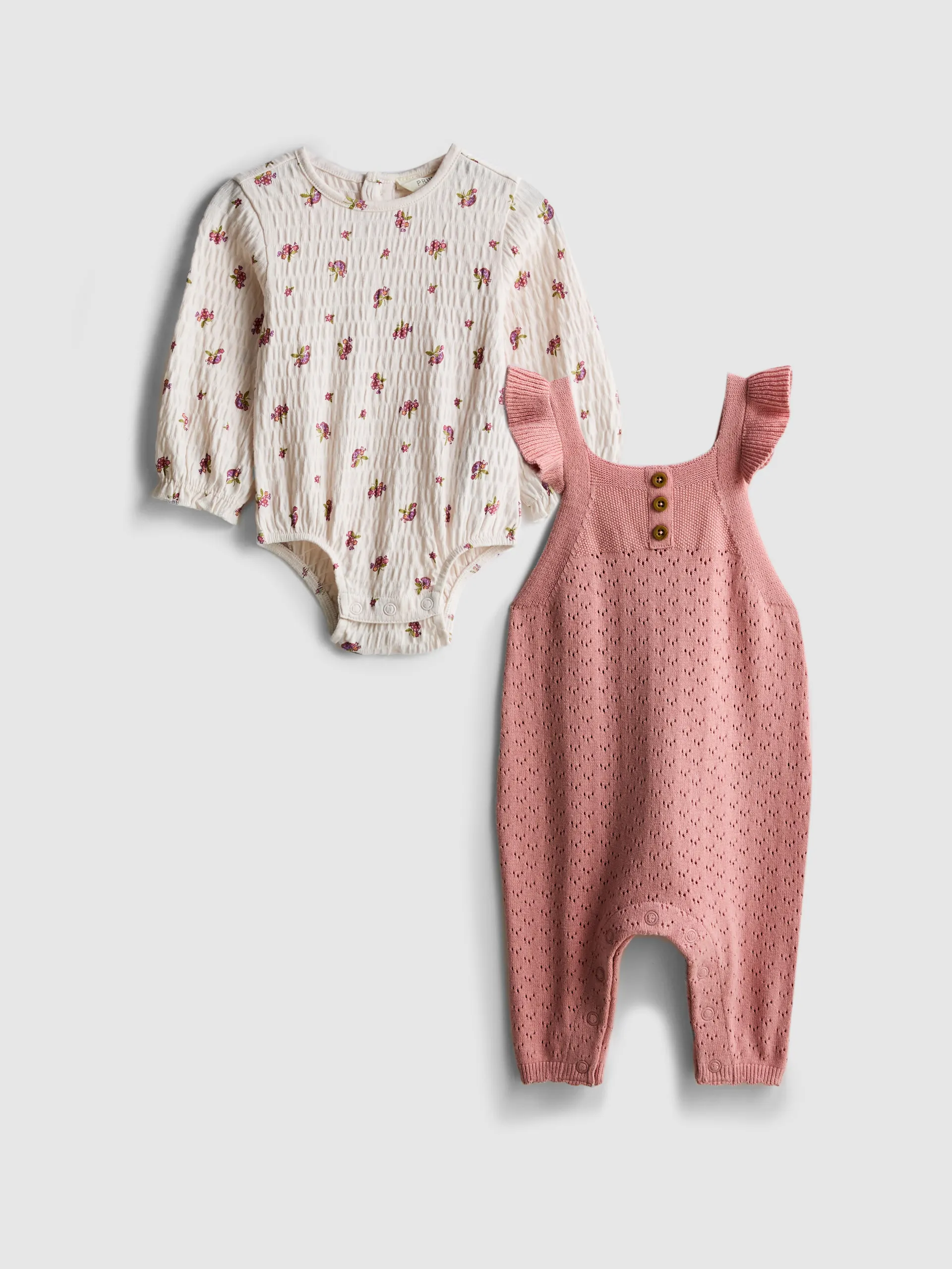 0-18 mois | Salopette et body manches longues nouveau-né