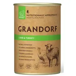 Natvoer voor honden Adult 400g Kalkoen,Lam