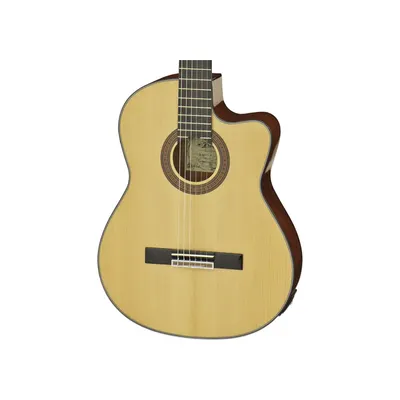 ARIA A-10CE MATTE NATURAL CUTAWAY ELECTRIC PREMIUM STUDENT NYLON STRING CLASSICAL GUITAR WITH GIGBAG