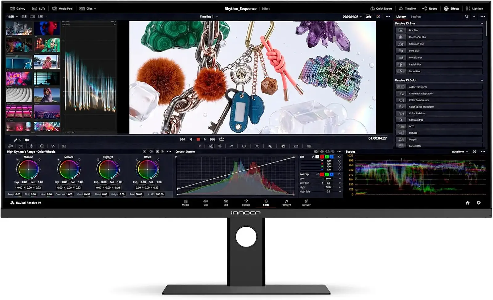 INNOCN 34" 5K 120Hz 5120 x 2160P Monitor for Laptop/MacBook/Mini PC - 34C1U | 21:9, HDR400, HDMI 2.1, DP, USB-C, DeltaE＜2, Ultrawide Screen Split PIP/PBP for Video Editing, Speakers, Black