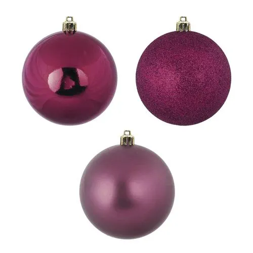 Enchanted Forest® 40mm Magenta Shatterproof Ornaments - 16 Pack