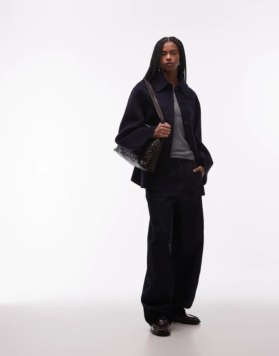 & Other Stories wool rich short collared jacket