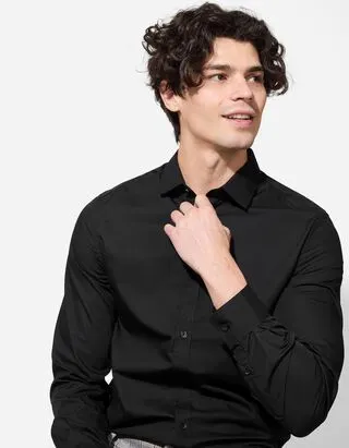 Camicia - facile da stirare - Nero
