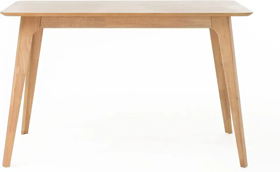 Christopher Knight Home Elsinore Rectangular Dining Table, Wooden Dining Room Table, Wood Kitchen Table, Natural Oak