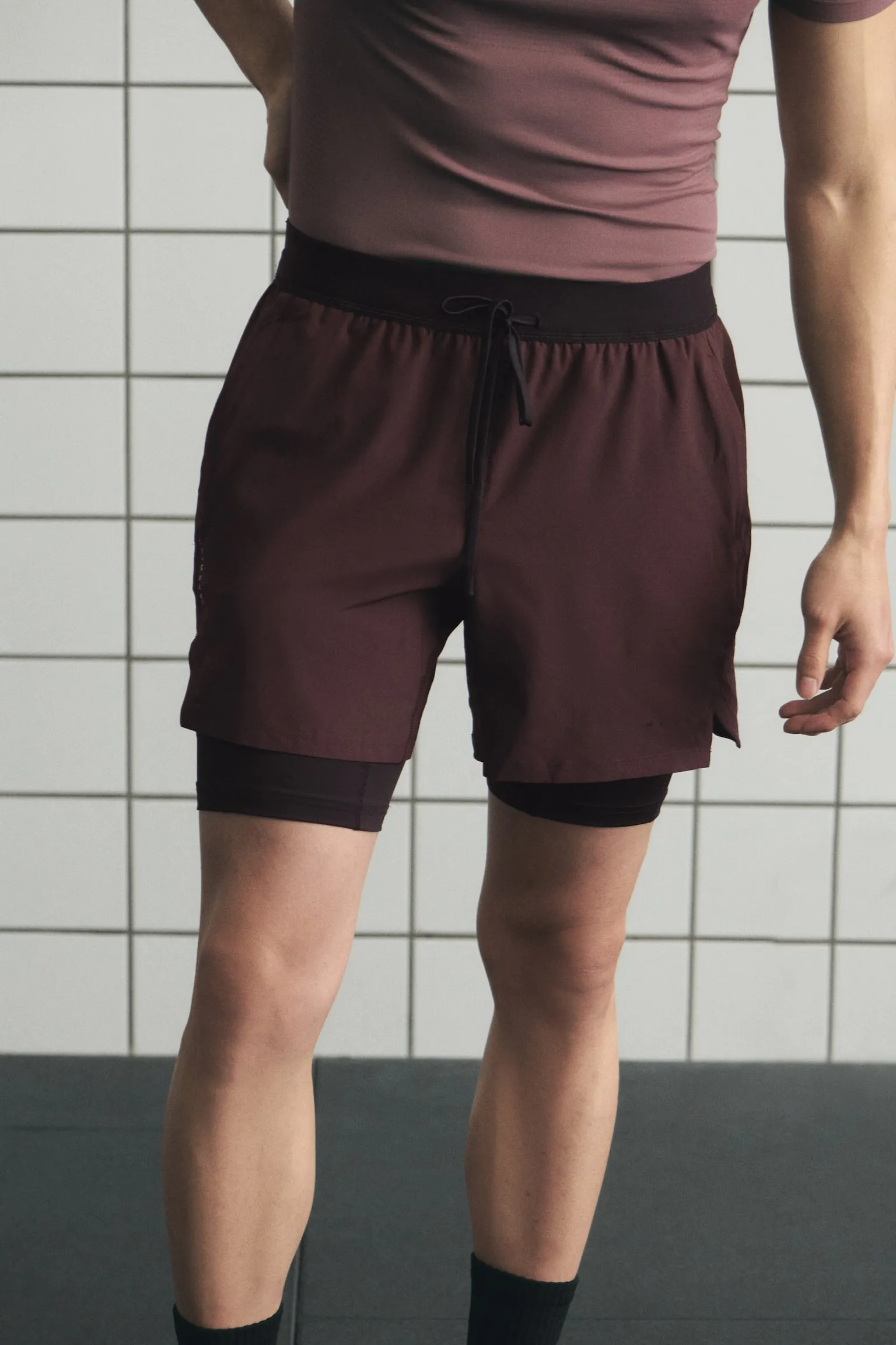 Shorts deportivos de doble capa con DryMove™