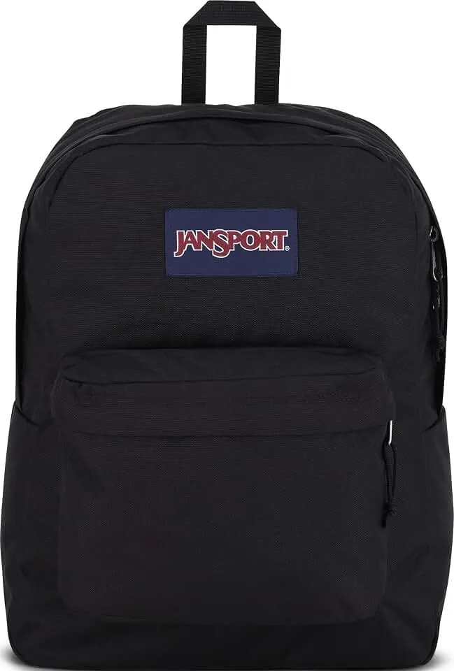 SuperBreak One Backpacks - Durable, Lightweight Bookbag with 1 Main Compartment, Front Utility Pocket with Built-in Organizer - Premium Backpack, Black