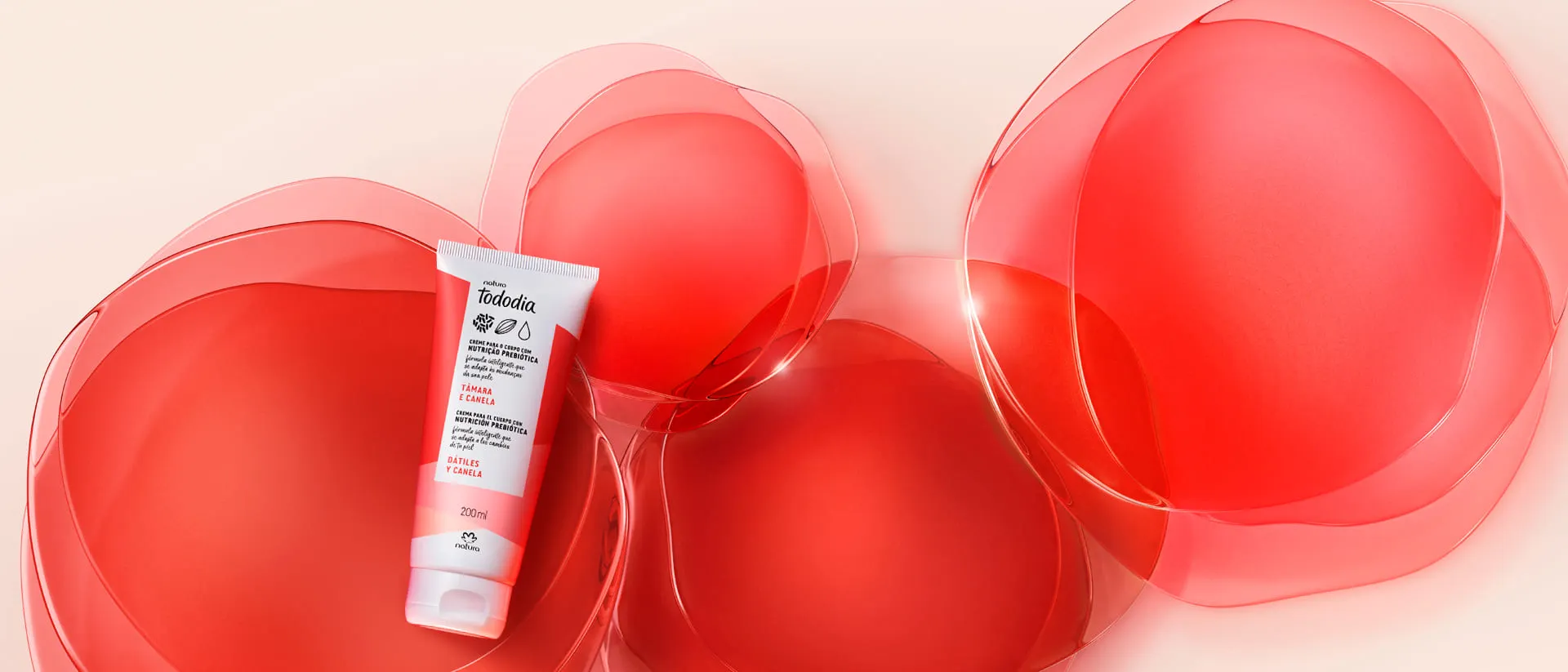 Creme Desodorante Nutritivo para o Corpo Tododia Tâmara e Canela