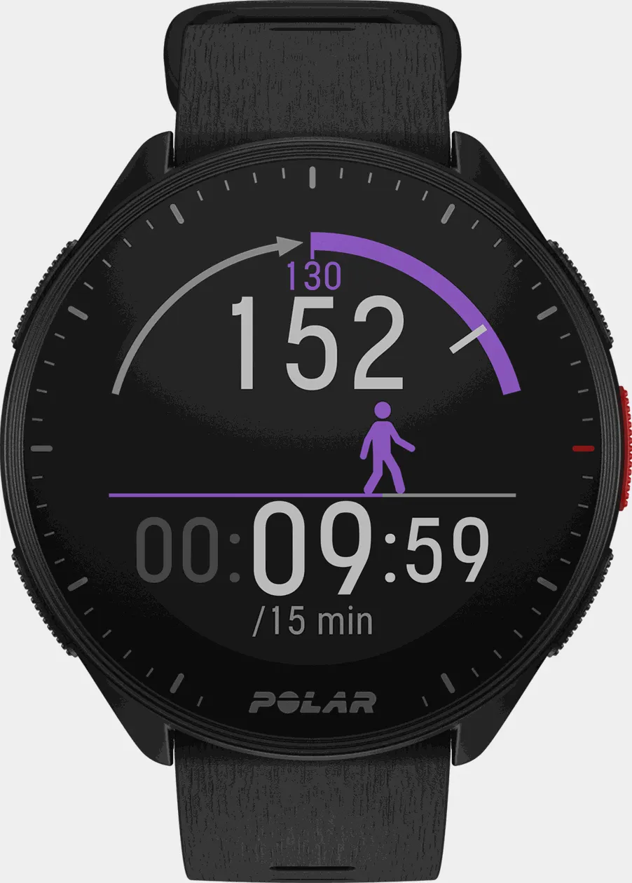 PACER S-L, løpeklokke - Svart