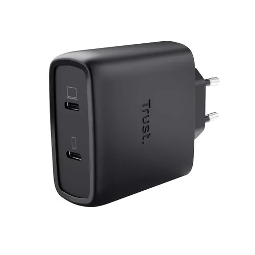 TRUST - MAXO 65W 2P USB - C GAN CHARGER BLK