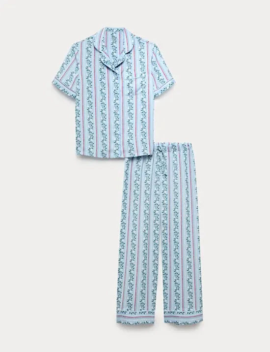 Floral Satin Pyjamas (6-16 Yrs)