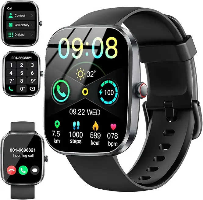 Smart Watch 2026 NEW 1.91" Smartwatch for Men Women(Answer/Make Call),Fitness Watch with 110+ Sport Modes, Reloj Inteligente with Sleep Monitor/Heart Rate/Step/Calories/IP68 Waterproof,for Android iOS