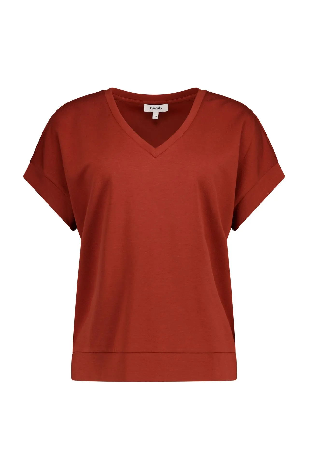Vive shirt roodbruin