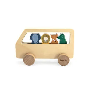 Bus animaux en bois