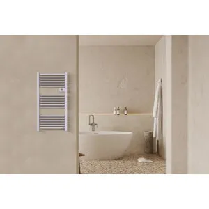 Sèche-serviette électrique compact 500 W blanc