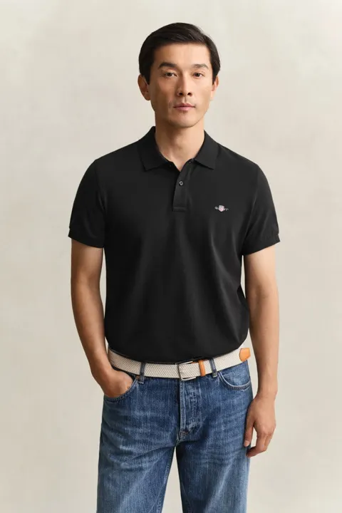 Klassisk piquéskjorte i slim fit