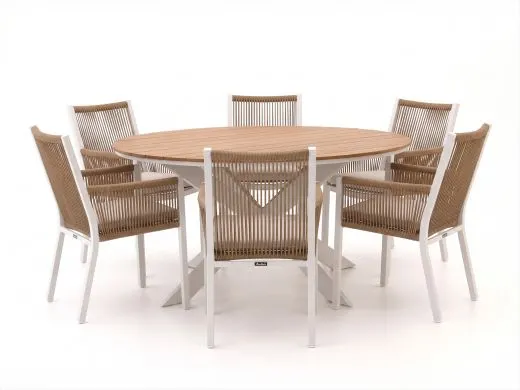 Manifesto Rivola/Fidenza ø149cm dining tuinset 7-delig