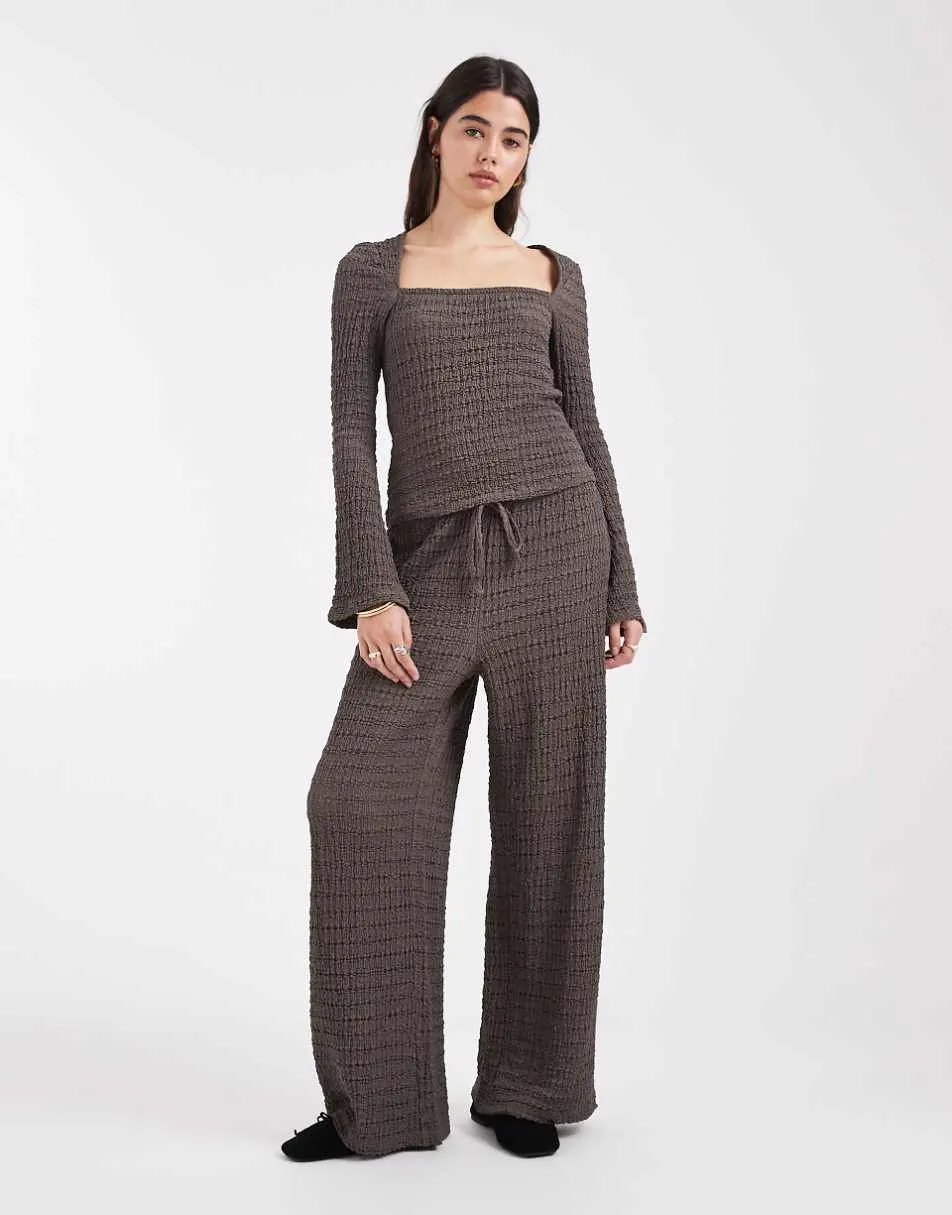 ASOS DESIGN mix & matchtextured set in dark grey