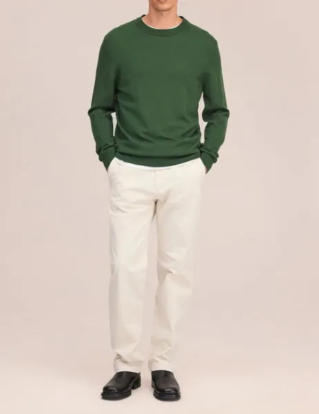 Ted 6605 Crew Neck Pullover Sweater Eden Green