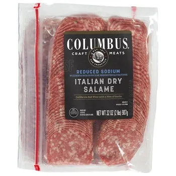 Columbus Reduced Sodium Italian Dry Salame, 16 oz, 2-count