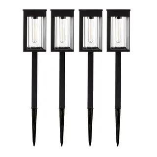 GTX Solar LED Pathway Lights, 4-pack