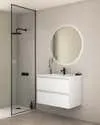 Mueble de baño con lavabo Becco marrón 80x45 cm