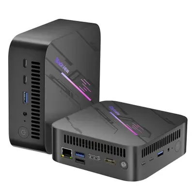 Blackview MP100 Pro Mini PC Gaming AMD Ryzen 5 7430U(6C/12T, bis zu 4.3 GHz), 16GB+512GB NVME PCIe3.0 SSD, WiFi 6/4K UHD/USB 3.2*2/Type C 3.0*2